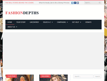 Tablet Screenshot of fashiondepths.com